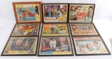 Group of 9 Vintage Movie Lobby Cards/Advertisments...Featuring Laurel and Hardy and More...