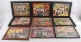 Group of 9 Vintage Foriegn Movie Lobby Cards/Advertisments Featuring Elvis and More...