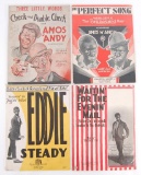 Group of 4 Antique Black Americana Sheet Music...Magazines...