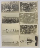 Rare Group of 8 Real Photo Postcards Military Baseball