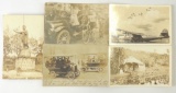 Group of 5 Real Photo Postcards-Transportation & Misc