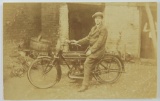 Real Photo Postcard - New Imperial Motorcycle