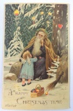 Postcard HTL - Christmas Santa Artist Signed Mailick