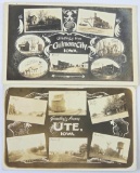 Real Photo Postcards - Iowa Multi Views