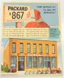 Postcards - Advertising Harley Davidson & Packard