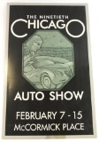 The 90th Chicago auto show advertising poster