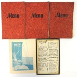 Group of miscellaneous menus.