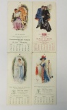 1909-11 Group of Calendar advertising cards