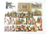 Group of chromolithograph punchcards adventures of Robinson Caruso