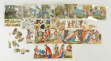 Group of chromolithograph punchcards little red riding hood