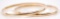 Lot of 2: 14k Yellow Gold Bangle Bracelets