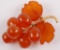 9k Yellow Gold Amber Grape Cluster Brooch