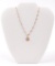 14k Yellow Gold Cameo Pendant and Fashion-link Chain