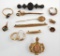 Victorian Gold Filled Jewelry Lot : Earrings, Pins,and Pieces