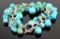 Sterling Silver & Turquoise Bead Bracelet