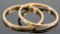 14k Yellow Gold Pair of Vintage Ring Bands