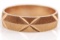 14k Yellow Gold Etched Pattern Band