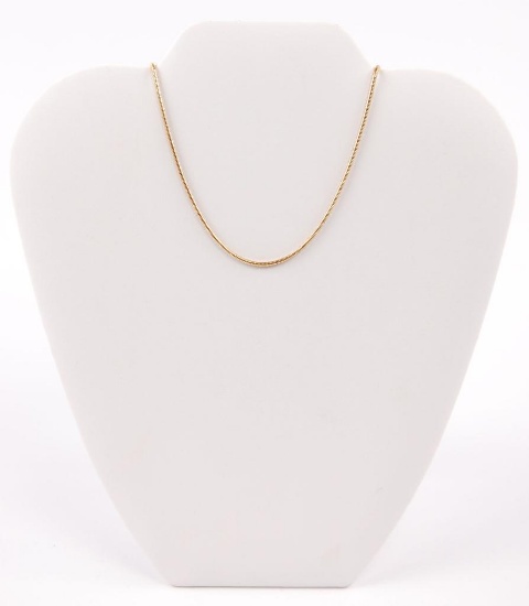 14k Yellow Gold Snake Chain Necklace