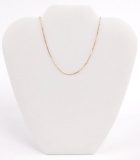 18k Yellow Gold Box Link Chain Necklace