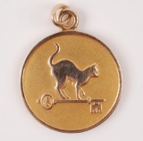 14k Yellow Gold Cat Cay Key Charm/Pendant