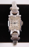 14k White Gold and Diamond Hilton Wristwatch