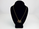 14k Yellow Gold Chain and 4 Charms