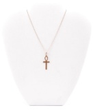 14k Yellow Gold Ankh Pendant and Chain