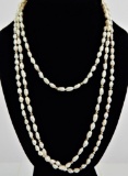 Freshwater Pearl Necklace w/14k Yellow Gold Bead Accents