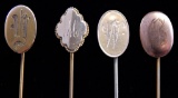 Lot of 4 : Initial Stick Pins