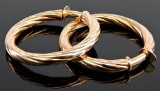 Bronze Hoop Earrings : Milor Italy