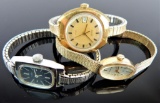 Lot of 3 Quartz Watches : Timex and Bulova
