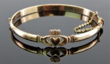 9k Yellow Gold Filled Irish Claddagh Bracelet