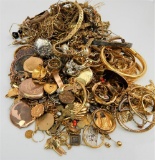 Lot of Gold Filled and Plated Costume Jewelry : 3.4 Pounds