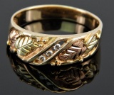 10k Black Hills Gold & Diamond Ring