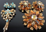 Vintage Costume Brooches Lot