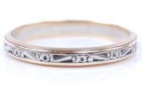 14k Yellow and White Gold Polished Band