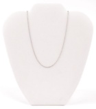 14k White Gold Chain Necklace : 16