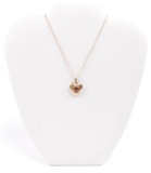 14k Yellow Gold Heart Locket and Chain