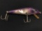 Vintage Heddon tiger purple fishing lure