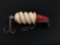Vintage finc screw tail fishing lure
