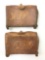 Group of two Indian war/World War I leather ammo pouches