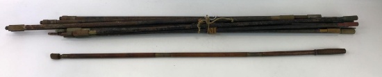 Group of military gun cleaning rods