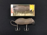 Two vintage Heddon Meadow mouse fishing Lures