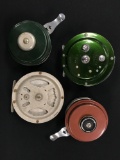 Four vintage Shakespeare fly fishing reels