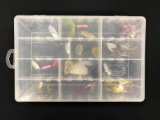 Plano tackle box with rooster tail fishing Lures