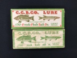 Lot of two vintage creek chub bait company Lures