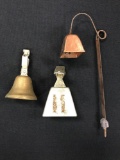 Lot of three clip on bells for fishing