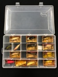 Case with South bend fish obite lures