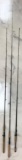 Group of 3 fishing rods