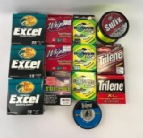 Group of 13 fishing line